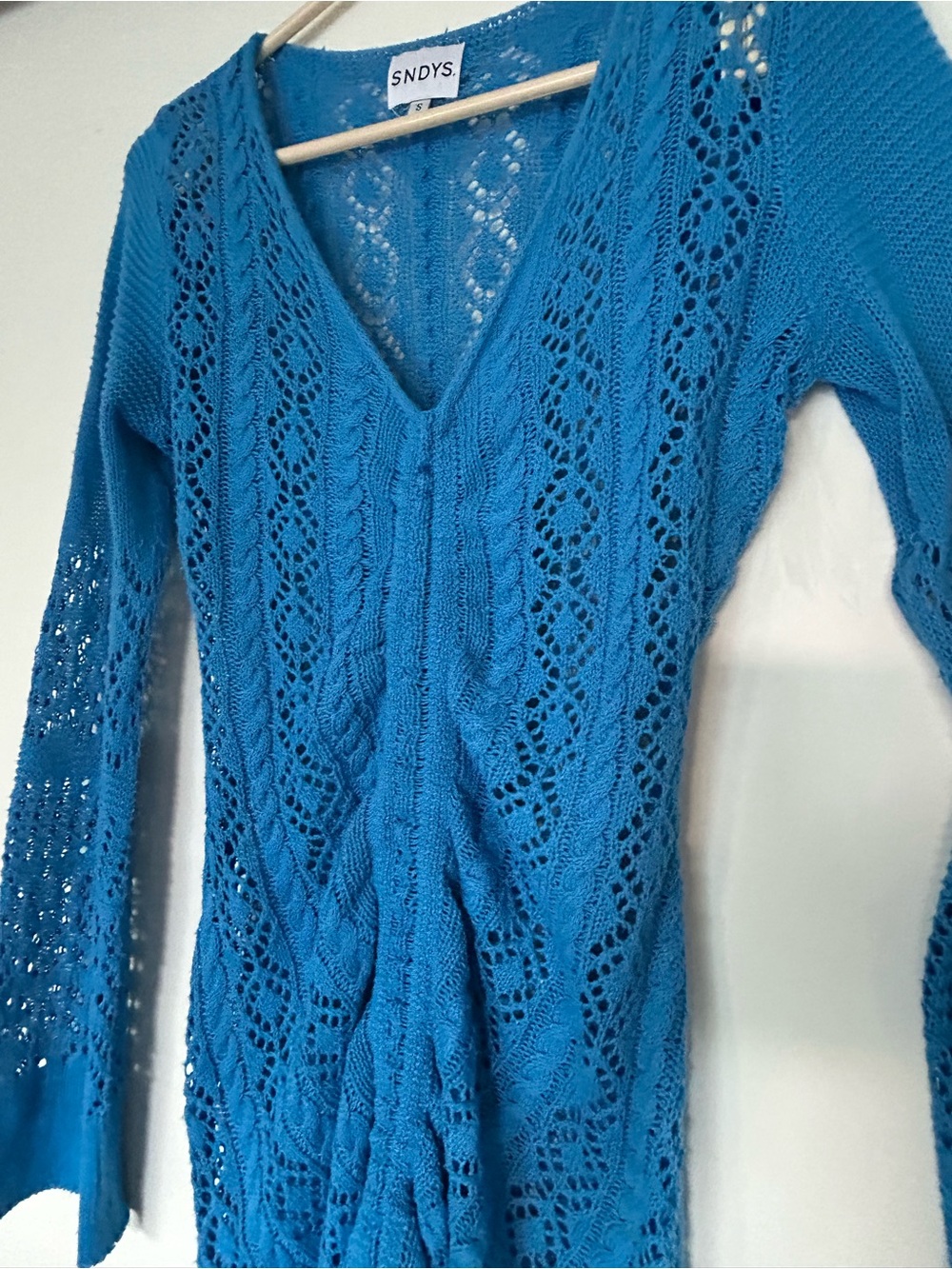 SNDYS Fate mini dress Blue Sz S - Picture 8 of 16